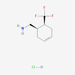 molecular formula C8H13ClF3N B13345403 ((1R,6S)-6-(Trifluoromethyl)cyclohex-3-en-1-yl)methanamine hydrochloride 