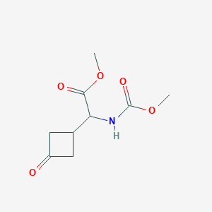 Methyl 2-((methoxycarbonyl)amino)-2-(3-oxocyclobutyl)acetate