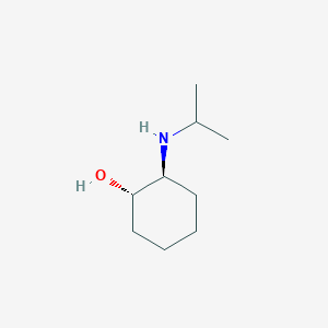 molecular formula C9H19NO B13345452 (1S,2S)-2-(Isopropylamino)cyclohexan-1-ol CAS No. 100696-04-6