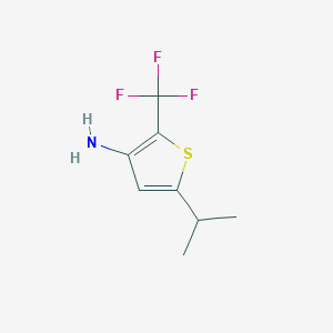 5-Isopropyl-2-(trifluoromethyl)thiophen-3-amine