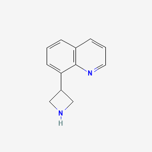 molecular formula C12H12N2 B13345478 8-(Azetidin-3-yl)quinoline 