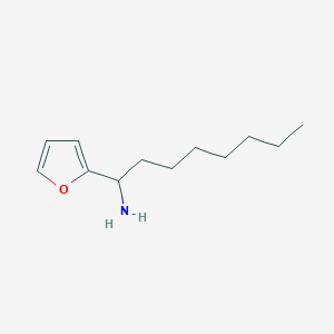 molecular formula C12H21NO B13345502 1-(Furan-2-yl)octan-1-amine 