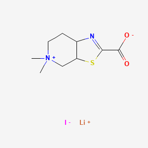 2-Carboxy-5,5-dimethyl-3a,4,5,6,7,7a-hexahydrothiazolo[5,4-c]pyridin-5-ium iodide lithium salt