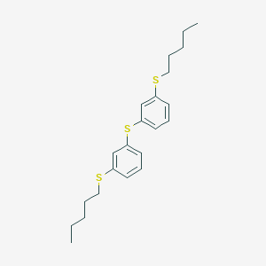 molecular formula C22H30S3 B13345517 Bis(3-(pentylthio)phenyl)sulfane 