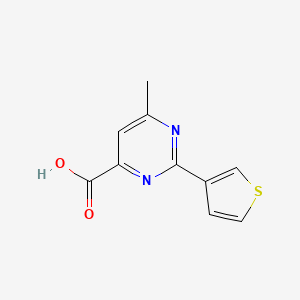 6-Methyl-2-(thiophen-3-yl)pyrimidine-4-carboxylic acid