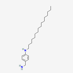 molecular formula C23H42N2 B1334554 4-(十六烷基氨基)苄胺 CAS No. 84670-96-2