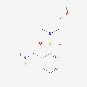 2-(aminomethyl)-N-(2-hydroxyethyl)-N-methylbenzenesulfonamide