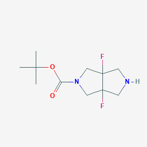 molecular formula C11H18F2N2O2 B13345553 tert-Butyl 3a,6a-difluorohexahydropyrrolo[3,4-c]pyrrole-2(1H)-carboxylate 