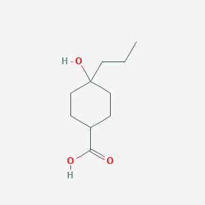 4-Hydroxy-4-propylcyclohexane-1-carboxylic acid