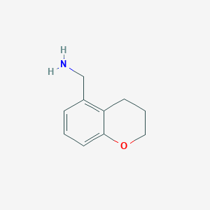 molecular formula C10H13NO B13345611 Chroman-5-ylmethanamine 