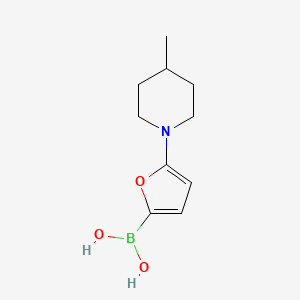 (5-(4-Methylpiperidin-1-yl)furan-2-yl)boronic acid