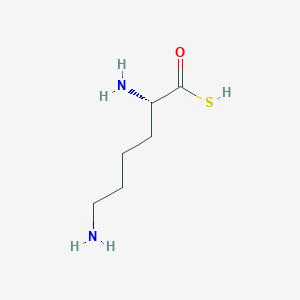 molecular formula C6H14N2OS B13345658 (S)-2,6-Diaminohexanethioic S-acid 