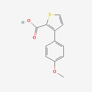 molecular formula C12H10O3S B13345659 3-(4-Methoxyphenyl)thiophene-2-carboxylic acid 