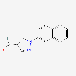 molecular formula C14H10N2O B1334567 1-萘-2-基吡唑-4-甲醛 CAS No. 518023-77-3