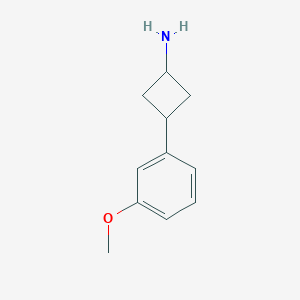 trans-3-(3-Methoxyphenyl)cyclobutanamine