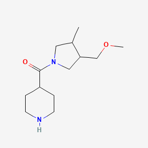 (3-(Methoxymethyl)-4-methylpyrrolidin-1-yl)(piperidin-4-yl)methanone