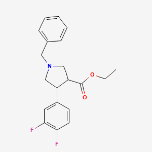 Ethyl 1-benzyl-4-(3,4-difluorophenyl)pyrrolidine-3-carboxylate