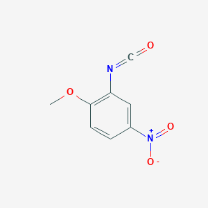 molecular formula C8H6N2O4 B1334579 2-Isocyanato-1-methoxy-4-nitrobenzene CAS No. 59741-17-2
