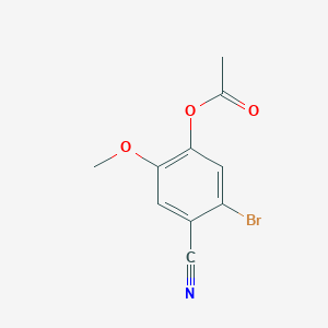 molecular formula C10H8BrNO3 B1334584 5-Bromo-4-cyano-2-methoxyphenyl acetate CAS No. 515832-53-8
