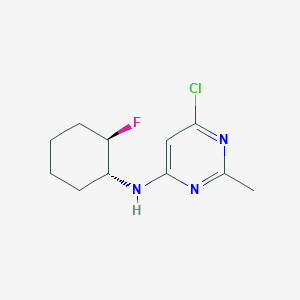 molecular formula C11H15ClFN3 B13345840 6-Chloro-N-((1R,2R)-2-fluorocyclohexyl)-2-methylpyrimidin-4-amine 