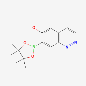 6-Methoxy-7-(4,4,5,5-tetramethyl-1,3,2-dioxaborolan-2-yl)cinnoline