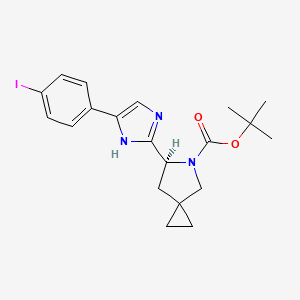 tert-Butyl (S)-6-(5-(4-iodophenyl)-1H-imidazol-2-yl)-5-azaspiro[2.4]heptane-5-carboxylate