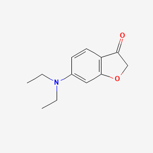 molecular formula C12H15NO2 B13345893 6-(Diethylamino)benzofuran-3(2H)-one 