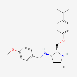 (2R,3S,5R)-2-((4-Isopropylphenoxy)methyl)-N-(4-methoxybenzyl)-5-methylpyrrolidin-3-amine