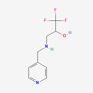 1,1,1-Trifluoro-3-((pyridin-4-ylmethyl)amino)propan-2-ol