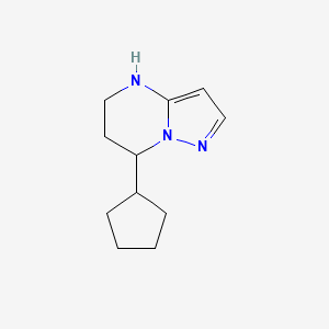 7-Cyclopentyl-4H,5H,6H,7H-pyrazolo[1,5-a]pyrimidine