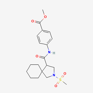 Methyl 4-(2-(methylsulfonyl)-2-azaspiro[4.5]decane-4-carboxamido)benzoate