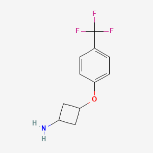 3-(4-(Trifluoromethyl)phenoxy)cyclobutan-1-amine