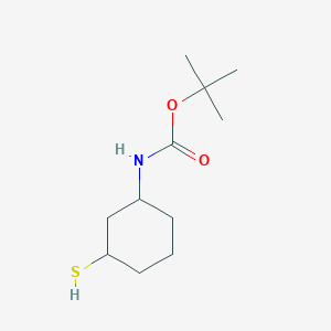 molecular formula C11H21NO2S B13345976 3-(Boc-amino)cyclohexanethiol 