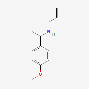 molecular formula C12H17NO B13345981 [1-(4-Methoxyphenyl)ethyl](prop-2-EN-1-YL)amine 