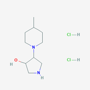 4-(4-Methylpiperidin-1-yl)pyrrolidin-3-ol dihydrochloride