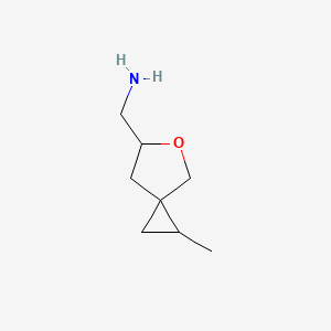 molecular formula C8H15NO B13346010 (1-Methyl-5-oxaspiro[2.4]heptan-6-yl)methanamine 