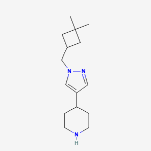 4-(1-((3,3-Dimethylcyclobutyl)methyl)-1H-pyrazol-4-yl)piperidine