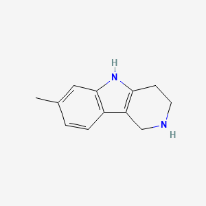 molecular formula C12H14N2 B13346120 7-methyl-2,3,4,5-tetrahydro-1H-pyrido[4,3-b]indole 