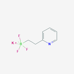 molecular formula C7H8BF3KN B13346164 Potassium trifluoro(2-(pyridin-2-YL)ethyl)borate CAS No. 1350766-57-2