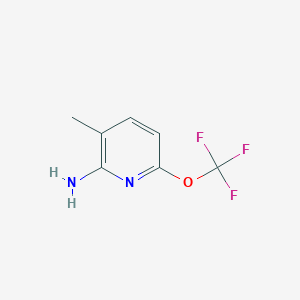 molecular formula C7H7F3N2O B13346172 3-Methyl-6-(trifluoromethoxy)pyridin-2-amine 