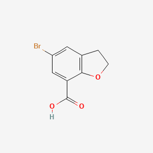 molecular formula C9H7BrO3 B1334621 5-bromo-2,3-dihydrobenzofuran-7-carboxylic Acid CAS No. 41177-72-4