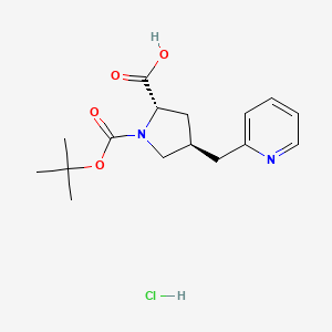 (2S,4S)-1-(tert-Butoxycarbonyl)-4-(pyridin-2-ylmethyl)pyrrolidine-2-carboxylic acid hydrochloride