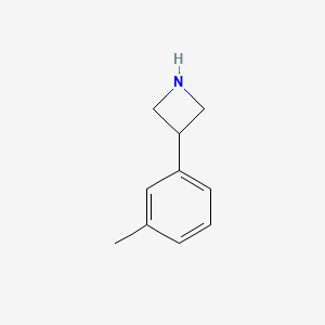 molecular formula C10H13N B13346248 3-(m-Tolyl)azetidine 