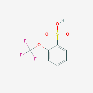 molecular formula C7H5F3O4S B13346257 2-(Trifluoromethoxy)benzenesulfonic acid 