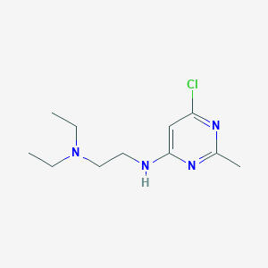 molecular formula C11H19ClN4 B13346279 6-chloro-N-[2-(diethylamino)ethyl]-2-methylpyrimidin-4-amine 