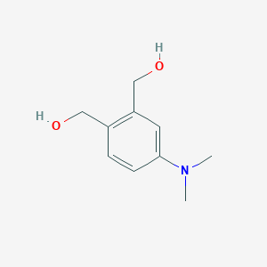 molecular formula C10H15NO2 B13346289 (4-(Dimethylamino)-1,2-phenylene)dimethanol 