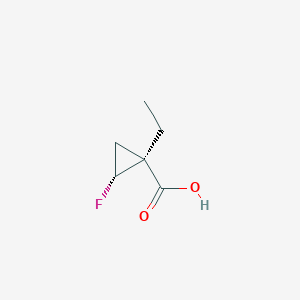 (1S,2R)-1-ethyl-2-fluorocyclopropane-1-carboxylic acid