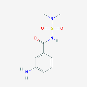 molecular formula C9H13N3O3S B13346329 3-Amino-N-(N,N-dimethylsulfamoyl)benzamide 