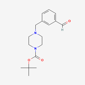 molecular formula C17H24N2O3 B1334637 Tert-butyl 4-(3-formylbenzyl)piperazine-1-carboxylate CAS No. 850375-08-5