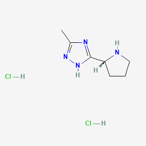 (R)-5-Methyl-3-(pyrrolidin-2-yl)-1H-1,2,4-triazole dihydrochloride